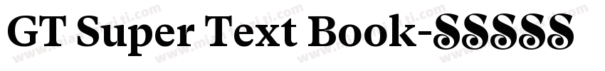 GT Super Text Book字体转换